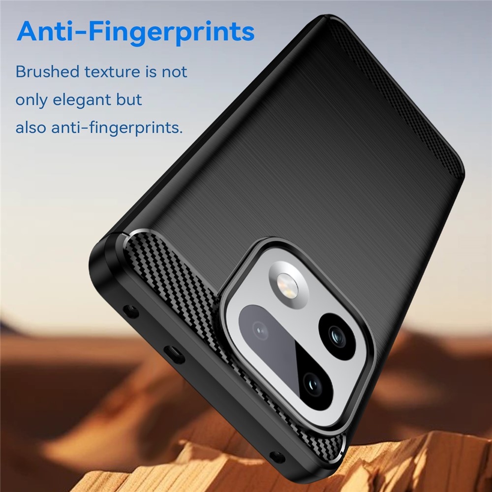 Szénálló gél tok a Xiaomi Realme 16 Pro+ 5G számára - fekete