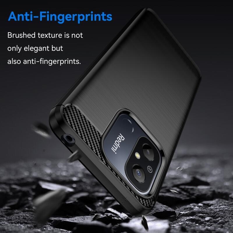 Szénálló zselés tok Xiaomi Redmi 12C-hez - fekete