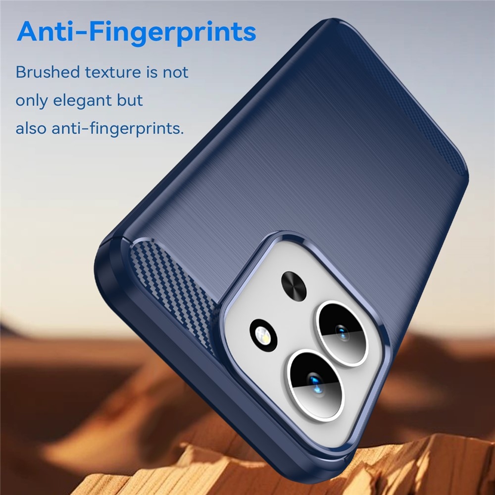 Szénálló zselés tok Xiaomi Redmi 15C 4G (171mm)/Poco C85 4G (171mm) - kék