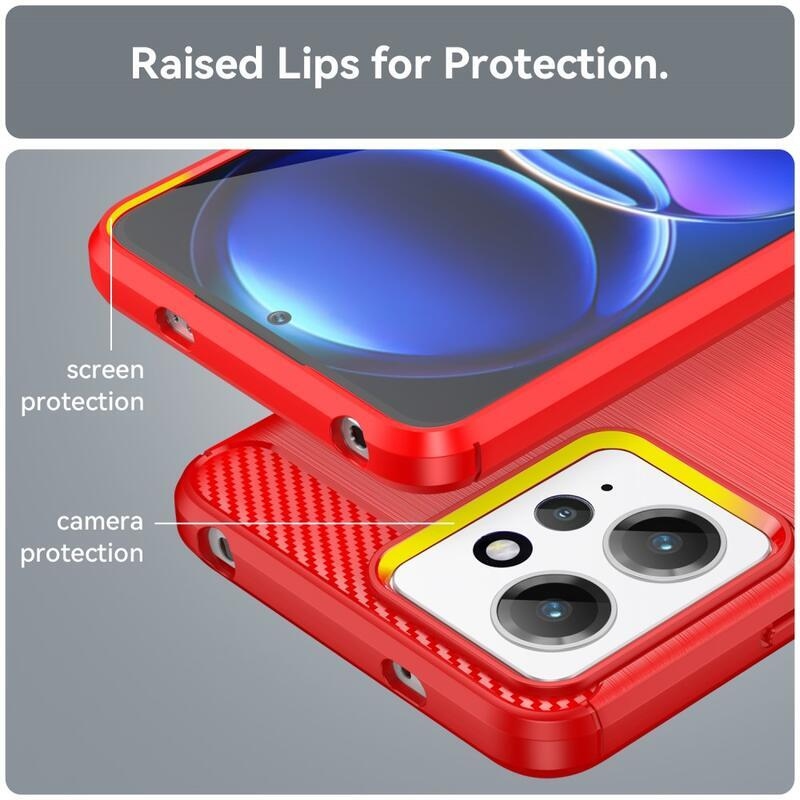 Szénálló zselés tok Xiaomi Redmi Note 12 4G - piros