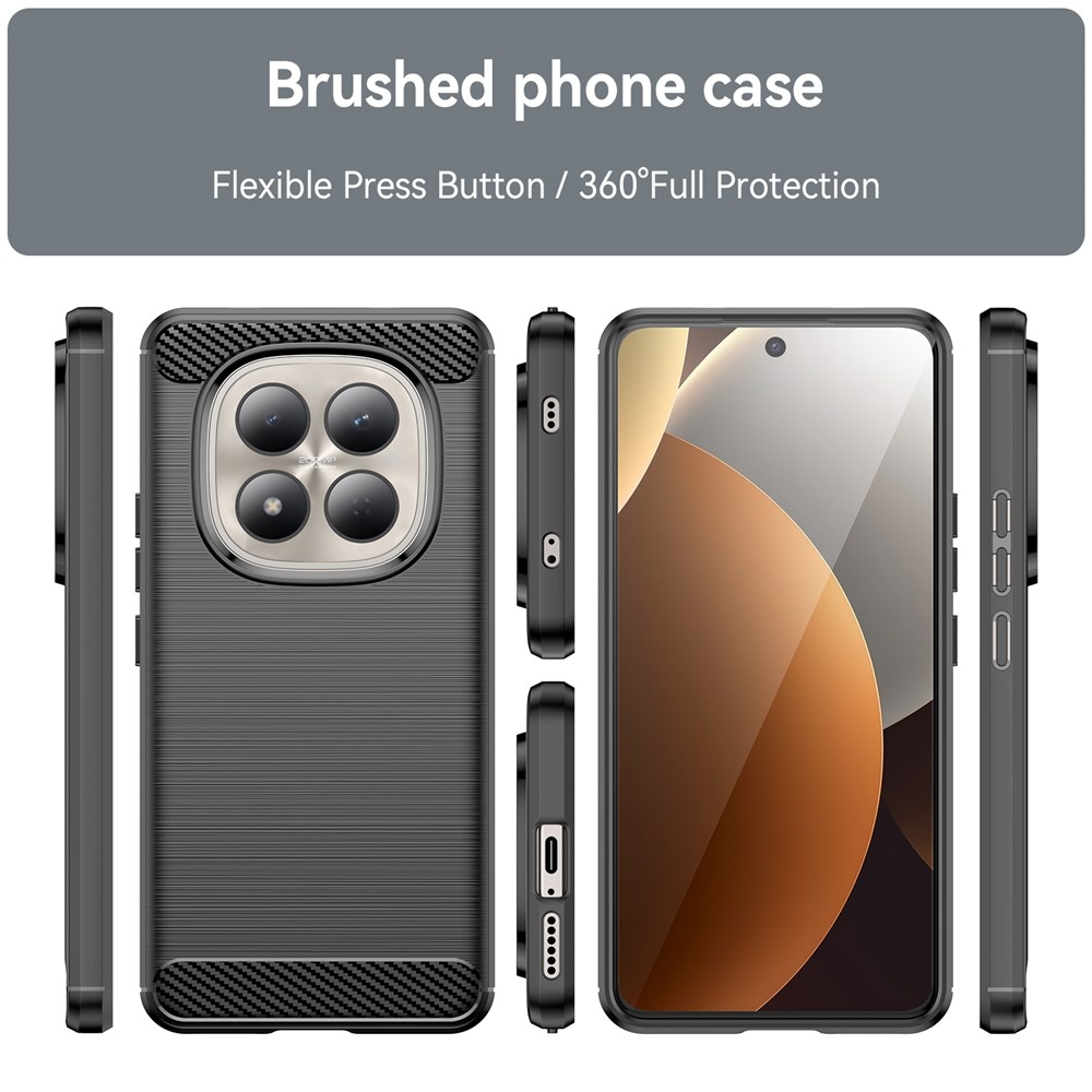 Szénálló zselés tok Xiaomi Redmi Note 15 Pro 4G - fekete