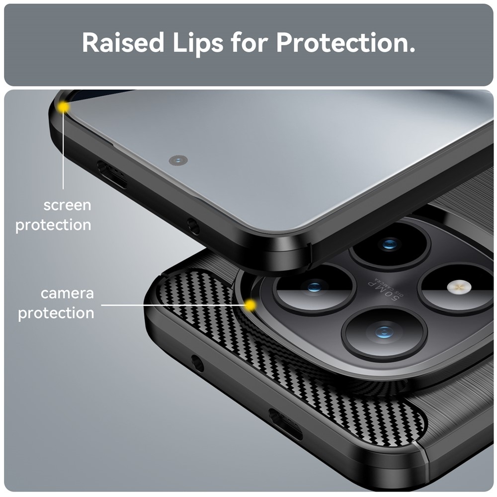 Szénálló zselés tok Xiaomi Redmi Note 15 Pro+ 5G/Xiaomi Poco M8 Pro 5G - fekete