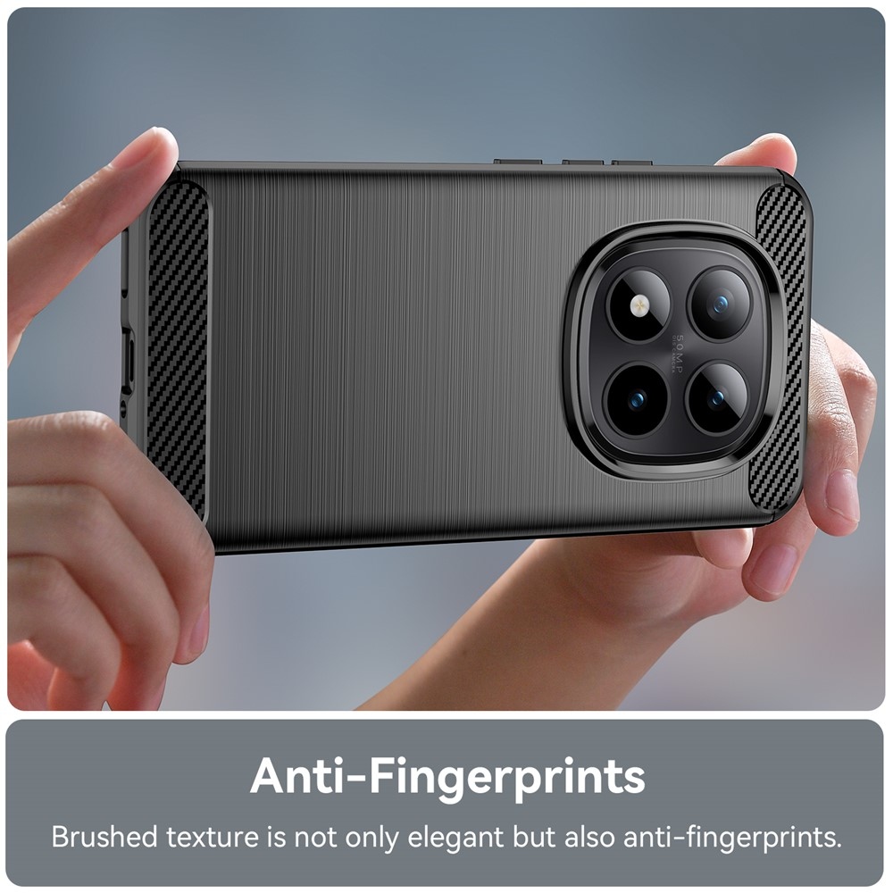 Szénálló zselés tok Xiaomi Redmi Note 15 Pro+ 5G/Xiaomi Poco M8 Pro 5G - fekete