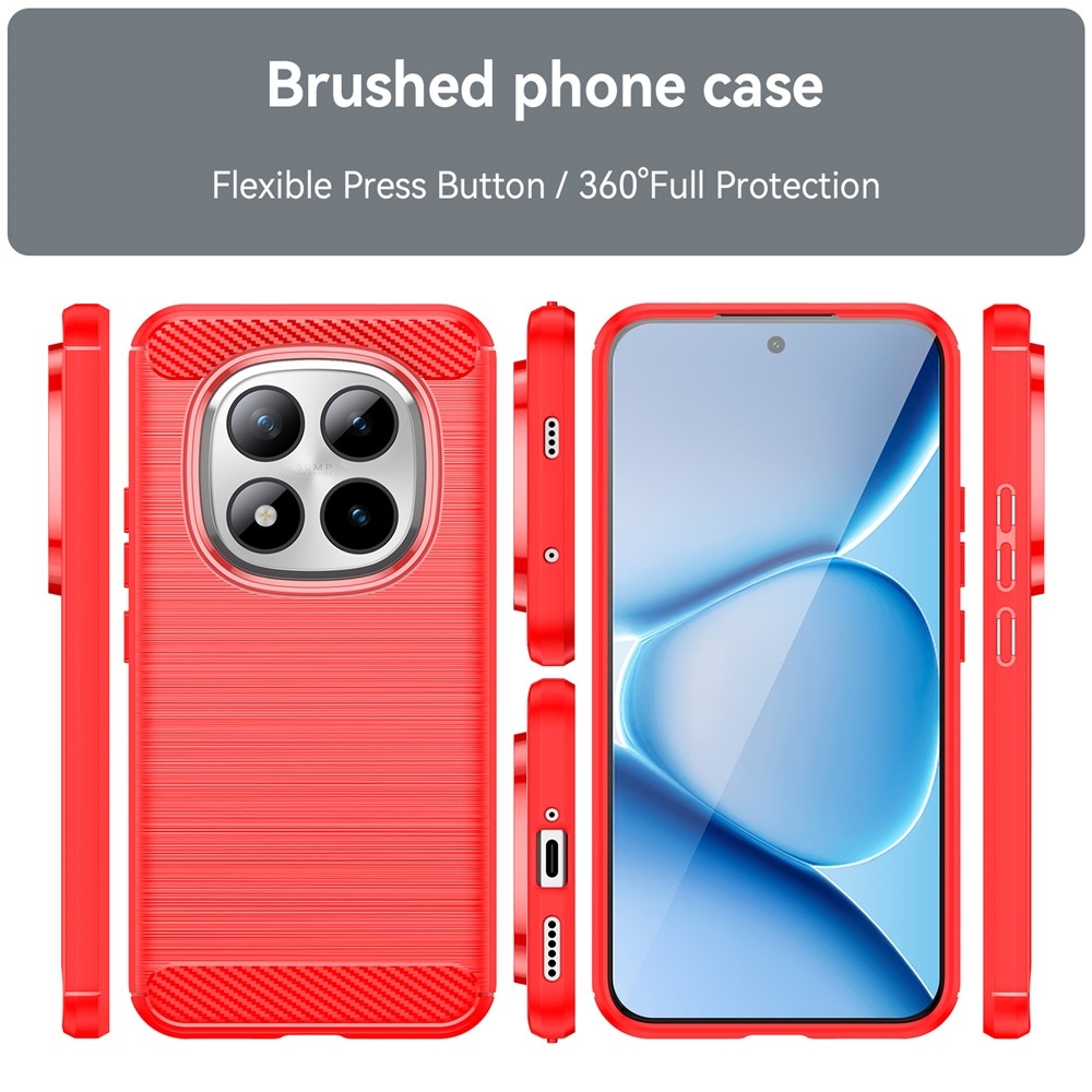 Szénálló zselés tok Xiaomi Redmi Note 15 Pro+ 5G/Xiaomi Poco M8 Pro 5G - piros