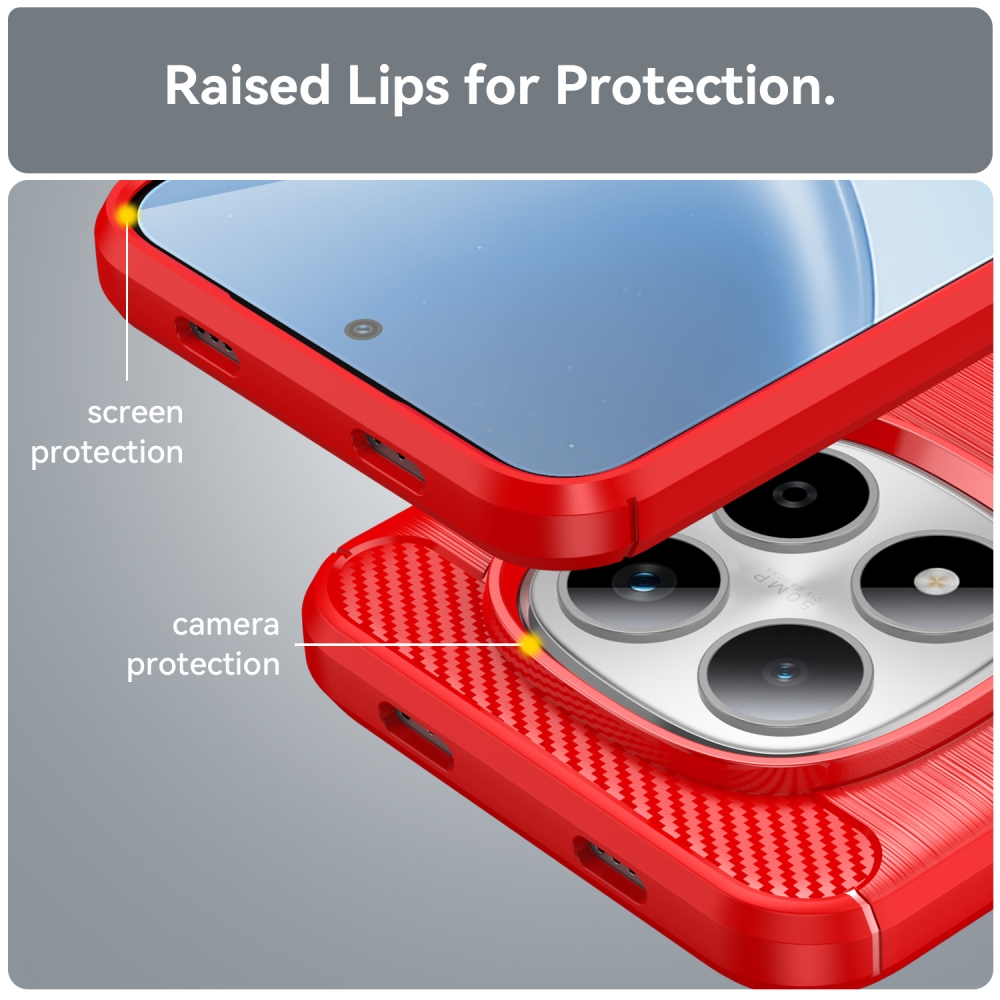 Szénálló zselés tok Xiaomi Redmi Note 15 Pro 5G - piros