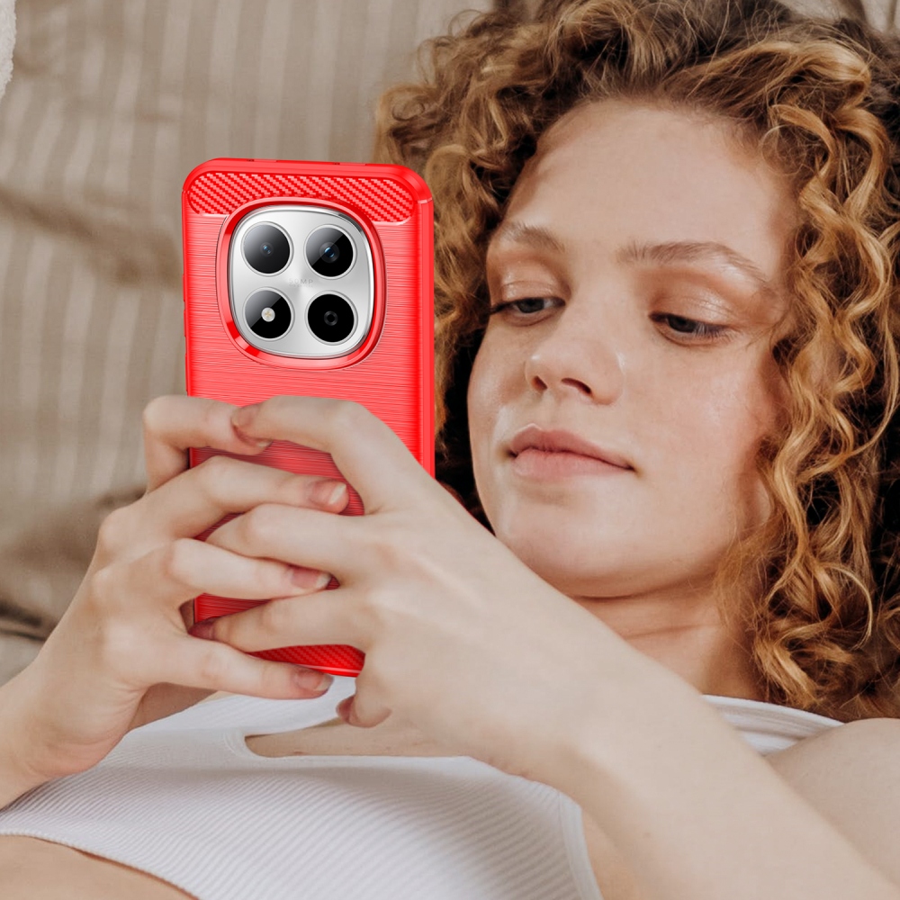 Szénálló zselés tok Xiaomi Redmi Note 15 Pro 5G - piros