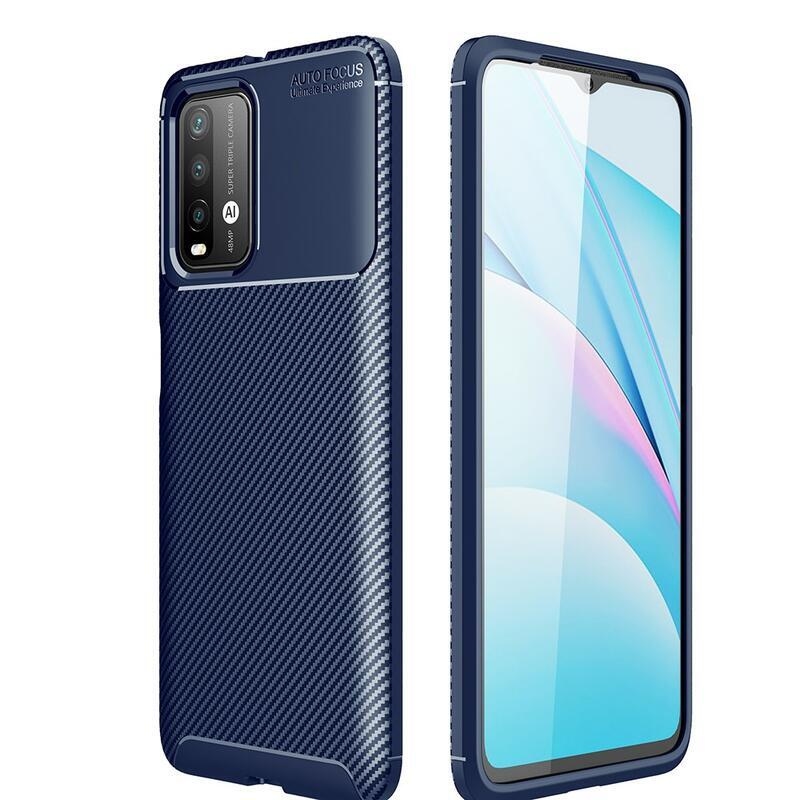 Szénálló, texturált zselés tok Xiaomi Redmi 9T/Poco M3 - kék