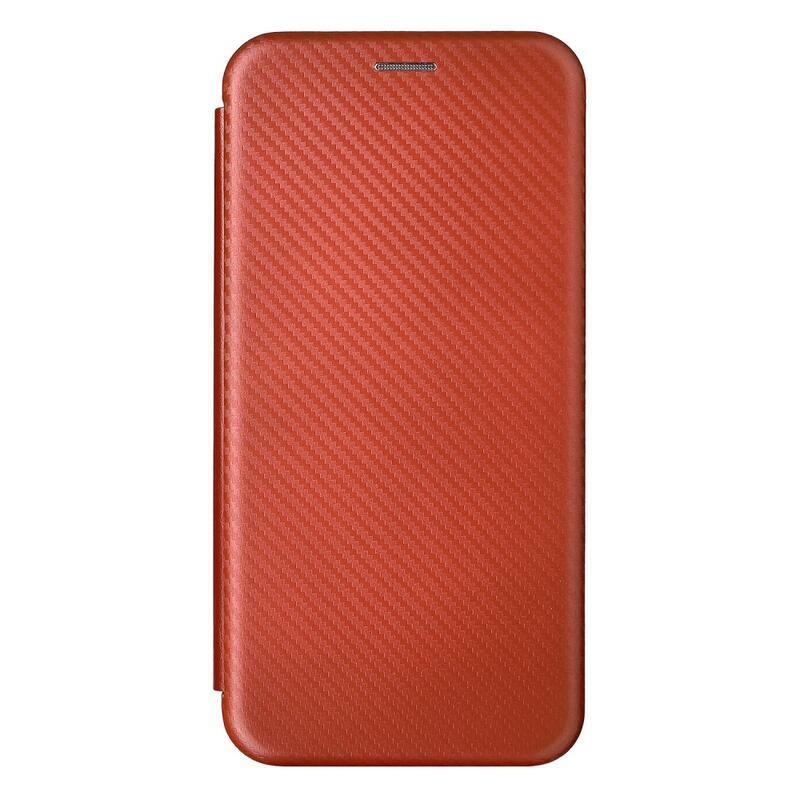Szénszálas pénztárca tok Realme 8i - narancssárga