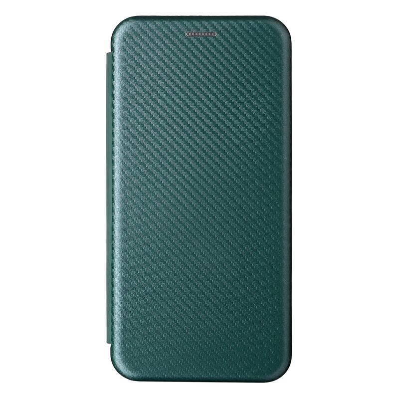 Szénszálas pénztárca tok a Realme 8i készülékhez - zöld