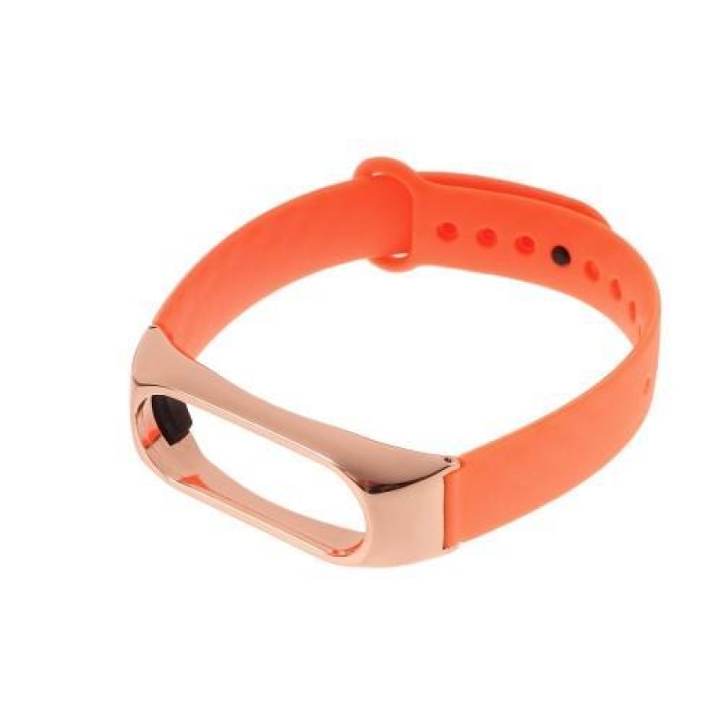 Szénszálas szíj a Xiaomi Mi Band 2 készülékhez - narancssárga