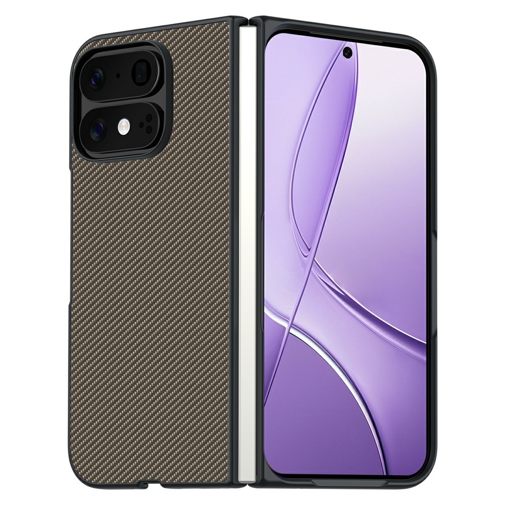 Carbone műanyag tok a Google Pixel 11 Pro Fold mobiltelefonhoz – arany