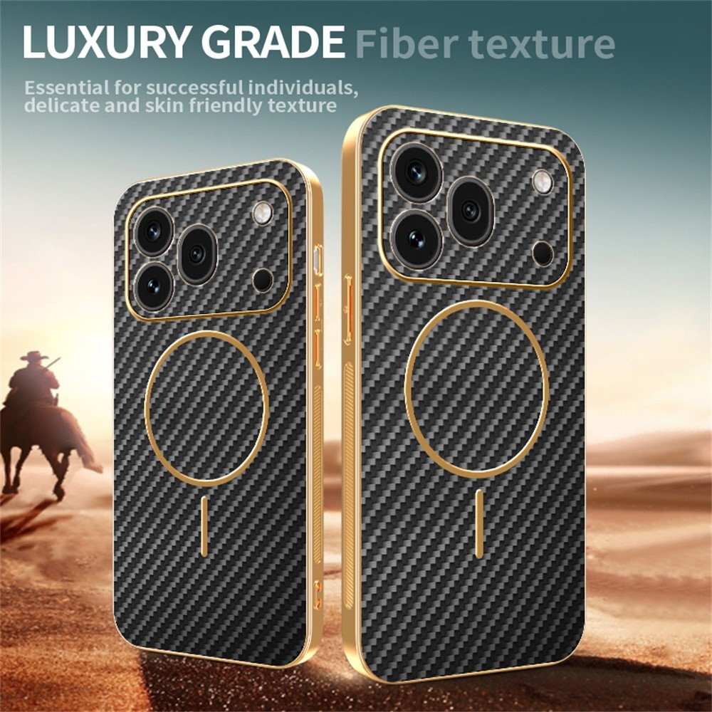 Carbony zselés tok MagSafe-val a Honor 600 Pro 5G-hez - fekete