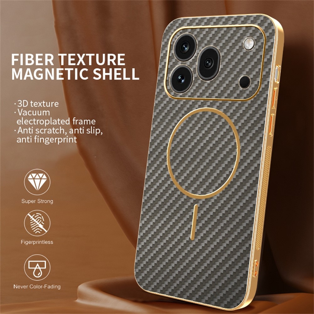 Carbony zselés tok MagSafe-val a Honor 600 Pro 5G számára - barna