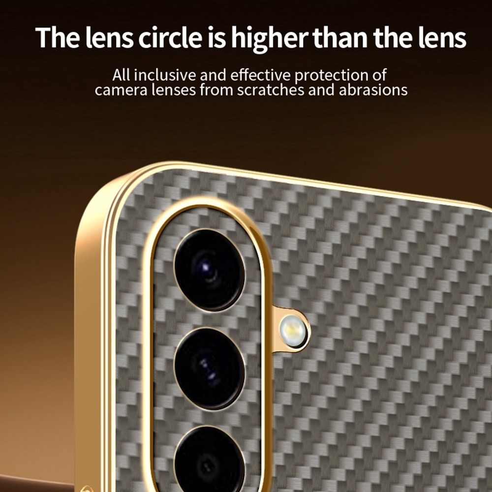 Karbon zselés tok MagSafe-val a Samsung Galaxy A57 5G készülékhez - barna