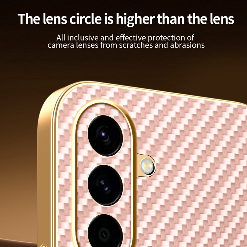 Karbon zselés tok MagSafe-val a Samsung Galaxy A57 5G készülékre - rózsaszínű