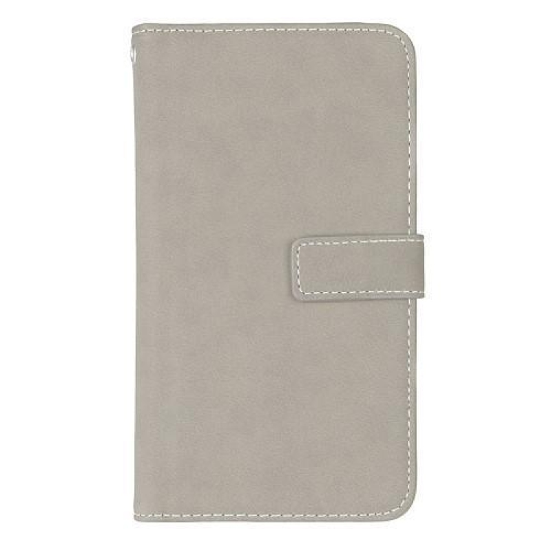 Kártyák PU bőr tok kilenc rekesszel iPhone 7 Plus és 8 Plus készülékhez - szürke