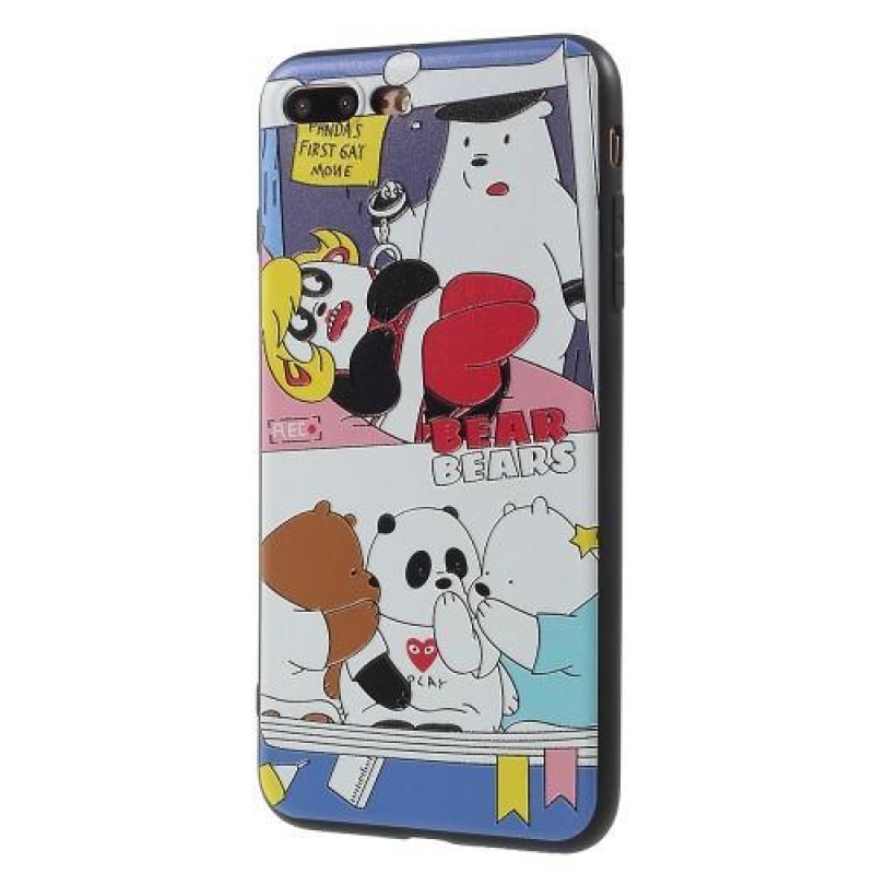 Cartoo zselés tok motívummal iPhone 8 Plus és 7 Plus készülékhez - medve