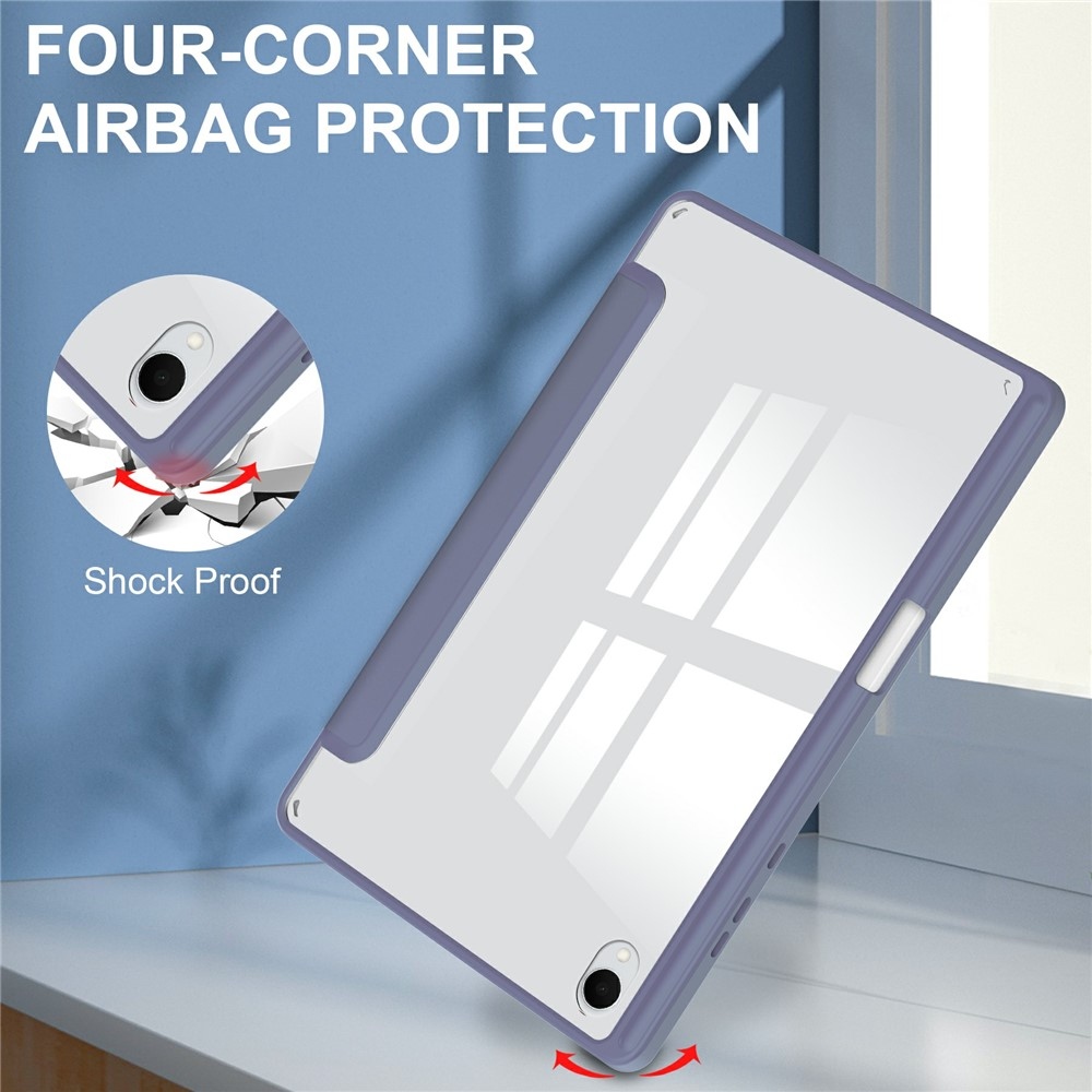 Tojás okos záródó tok fix hátlappal Samsung Galaxy Tab S11 készülékhez - lila