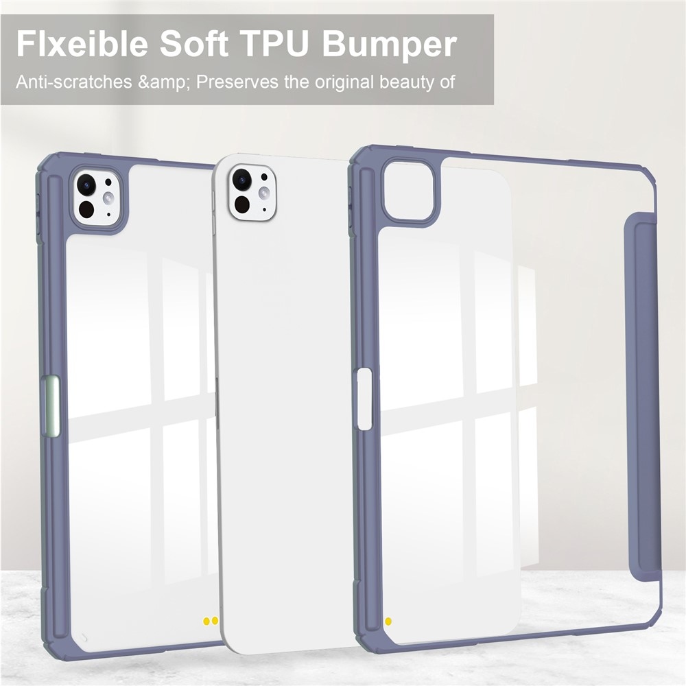 Fix hátlappal ellátott okos tok iPad Pro 11 (2024)/(2025) - lila