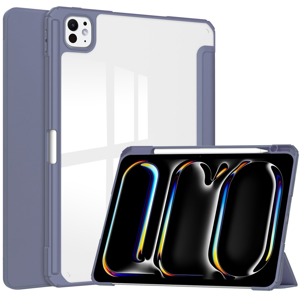 Fix hátlappal ellátott okos tok iPad Pro 11 (2024)/(2025) - lila