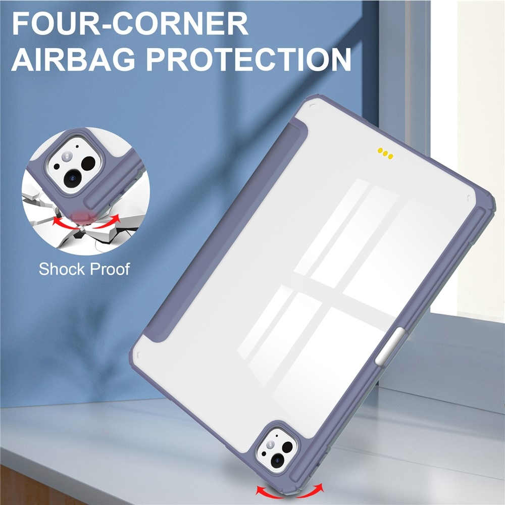 Fix hátlappal ellátott okos tok iPad Pro 11 (2024)/(2025) - lila