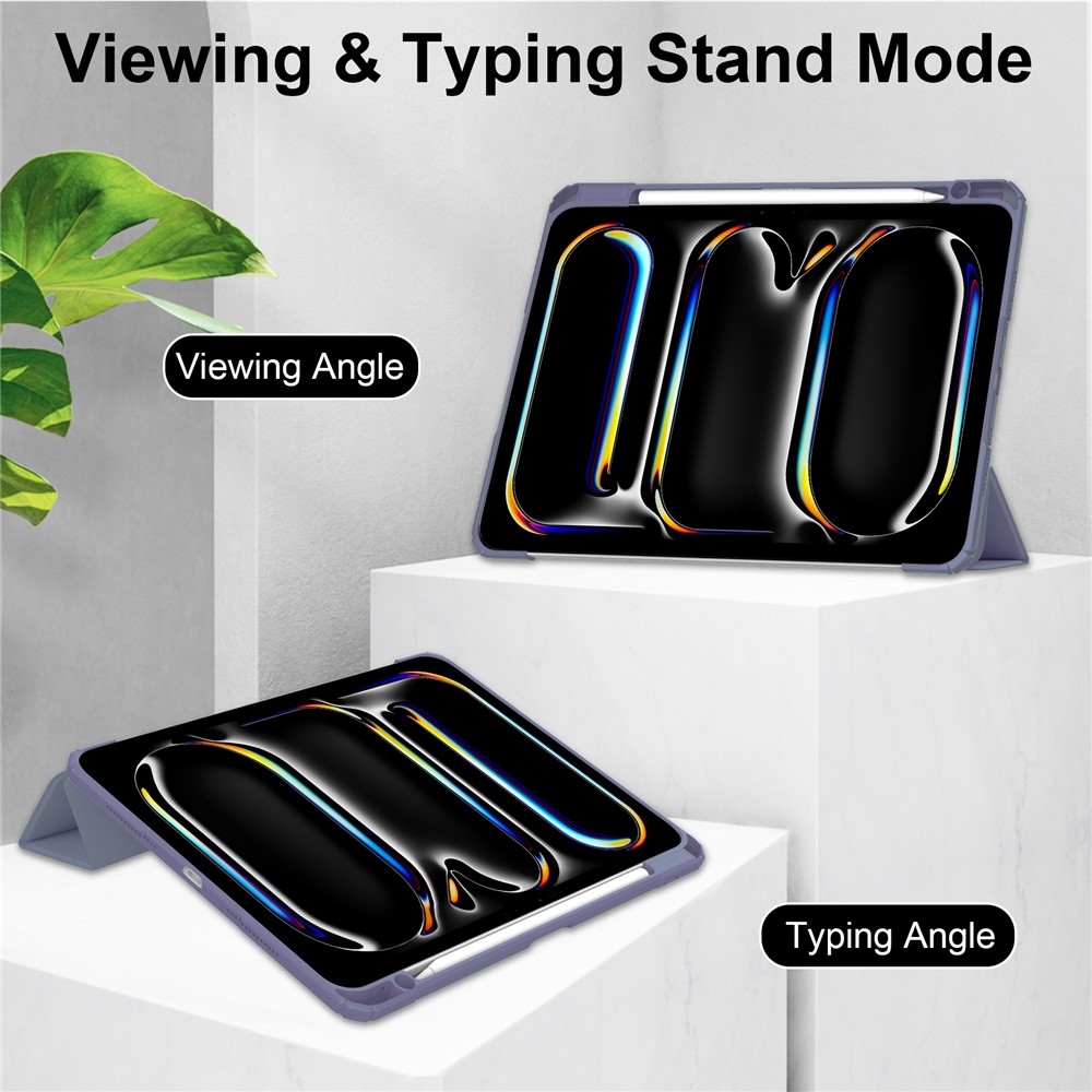 Fix hátlappal ellátott okos tok iPad Pro 11 (2024)/(2025) - lila