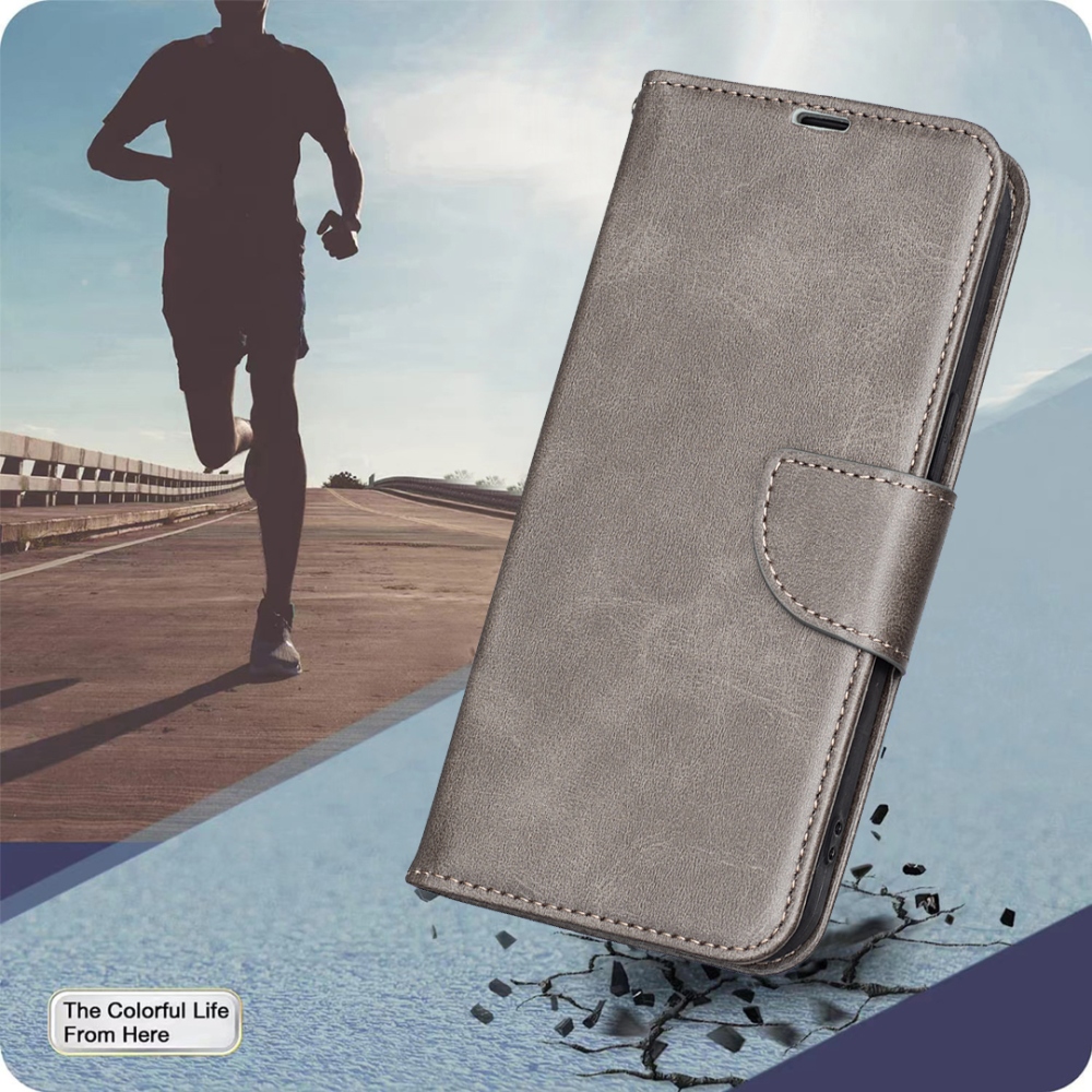 Könyvtáska tok Samsung Galaxy A37 5G - szürke