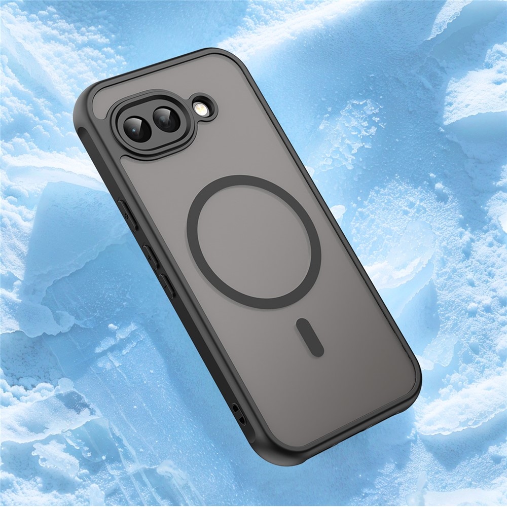 Matta zselés tok MagSafe-val a Google Pixel 10a készülékre - fekete