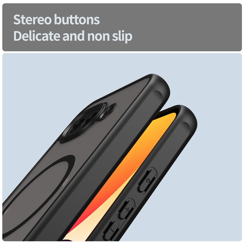 Matta zselés tok MagSafe-val a Google Pixel 10a készülékre - fekete