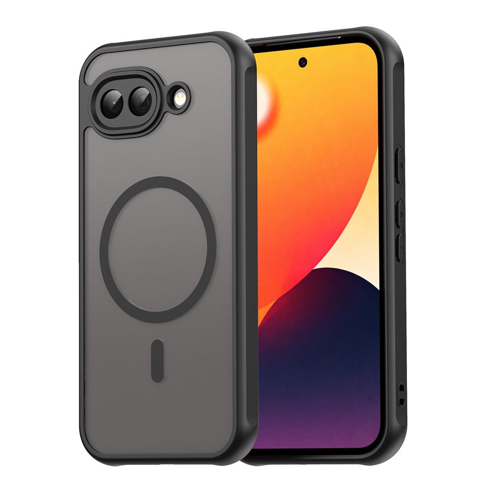 Matta zselés tok MagSafe-val a Google Pixel 10a készülékre - fekete