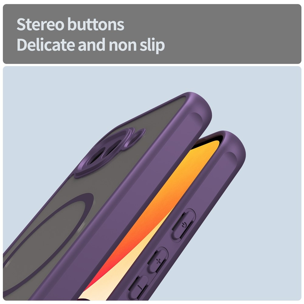 Tojás matt zselés tok MagSafe-val a Google Pixel 10a készülékre - lila