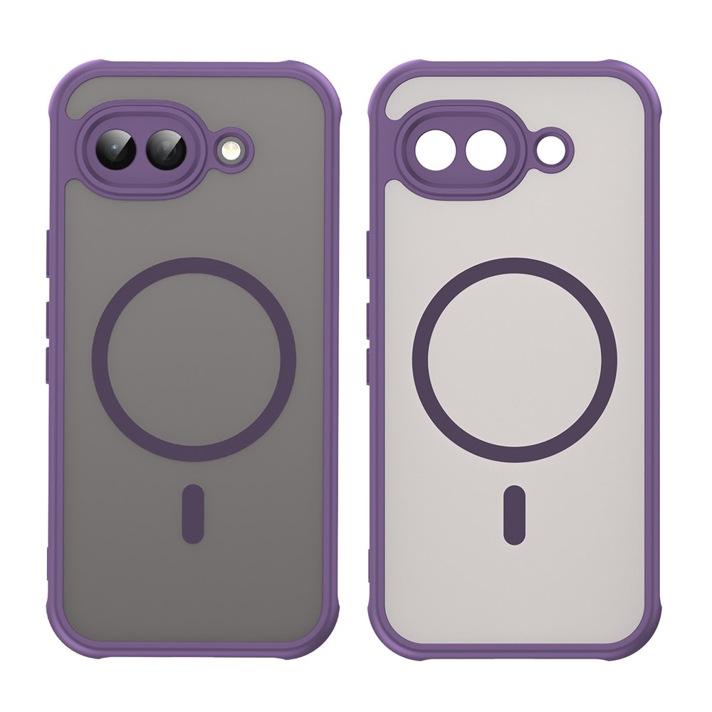 Tojás matt zselés tok MagSafe-val a Google Pixel 10a készülékre - lila