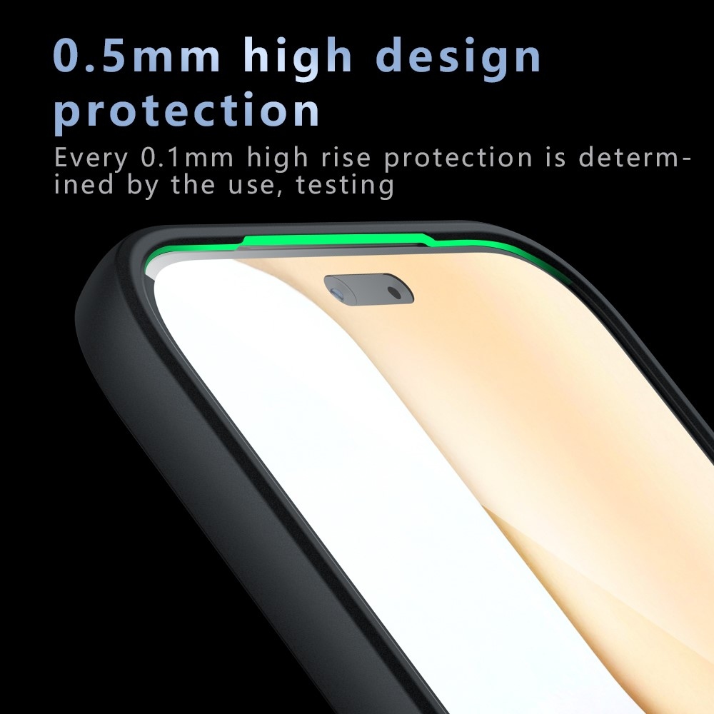 Matta zselés tok MagSafe-rel a Honor 600 Lite 5G számára - fekete