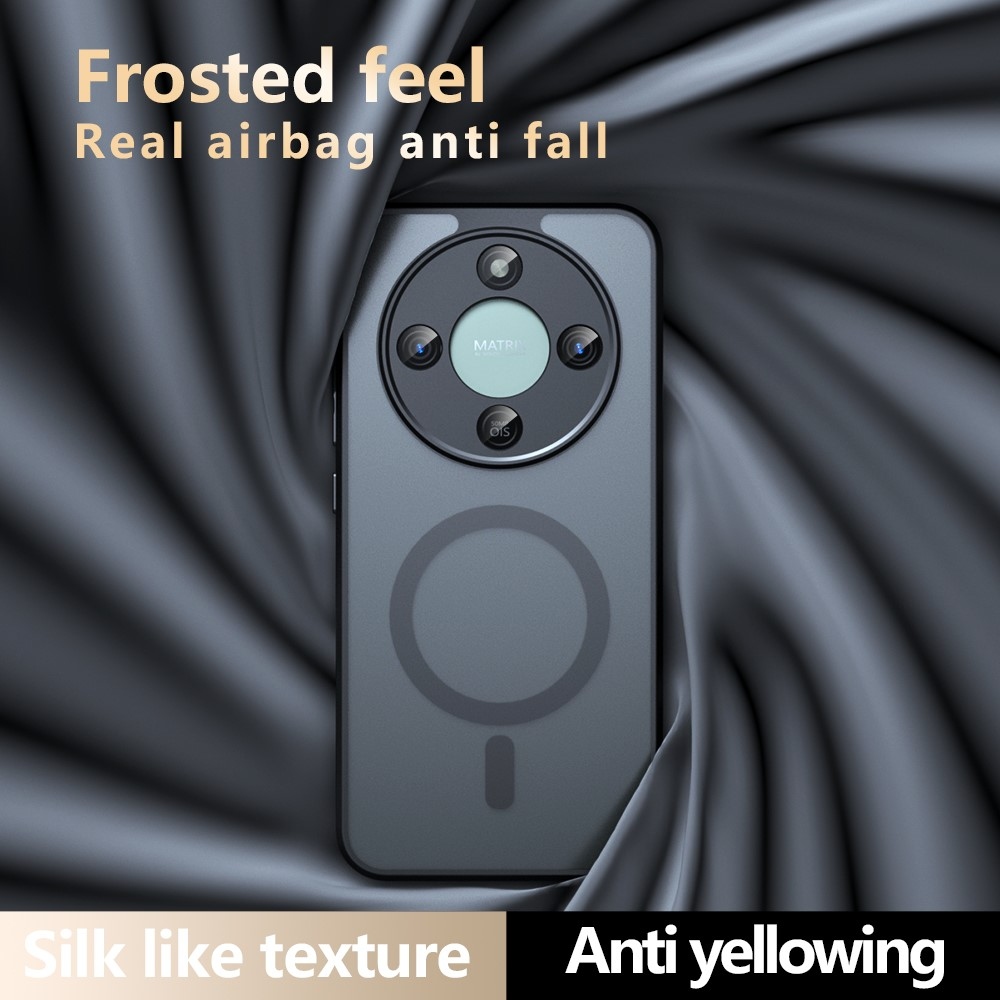 Matte zselés tok MagSafe-rel a Honor Magic 8 Lite 5G-n - fekete