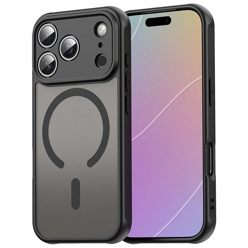 Case matt gél tok MagSafe-vel az iPhone 18 Pro Max/17 Pro Max készülékekhez – fekete