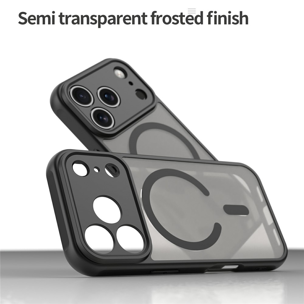 Case matt gél tok MagSafe-vel az iPhone 18 Pro Max/17 Pro Max készülékekhez – fekete