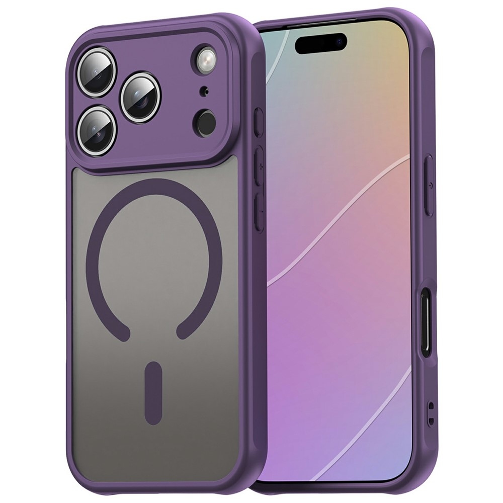 Case matt gél tok MagSafe-vel az iPhone 18 Pro Max/17 Pro Max készülékhez – lila