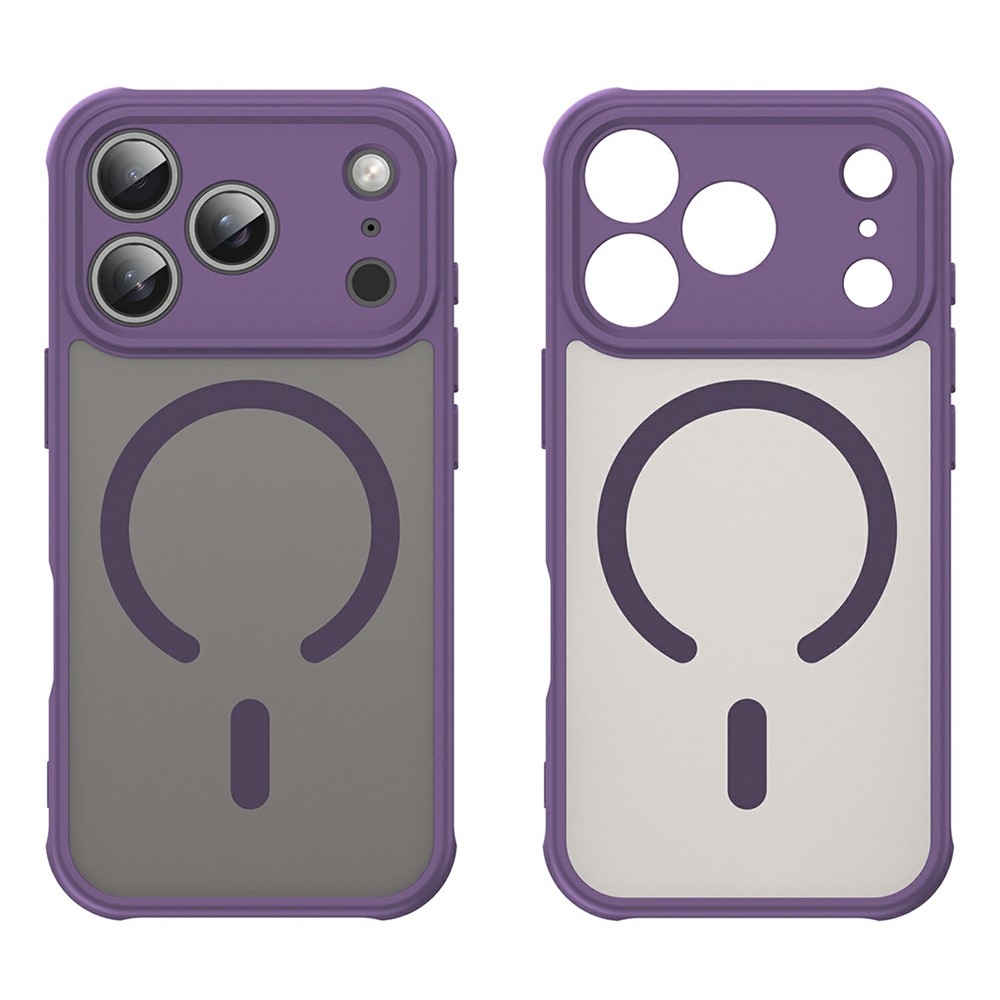 Case matt gél tok MagSafe-vel az iPhone 18 Pro Max/17 Pro Max készülékhez – lila