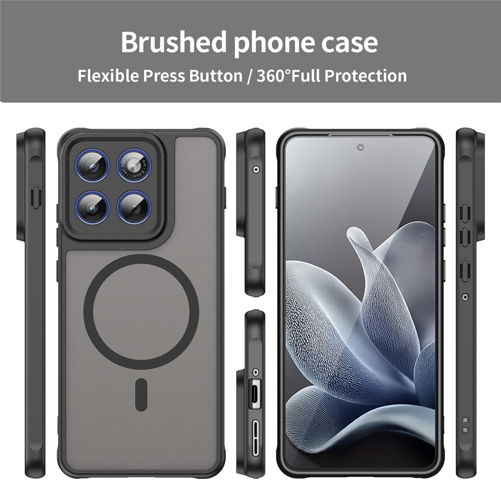 Matta zselés tok MagSafe-val a Motorola Edge 70 5G-hez - fekete