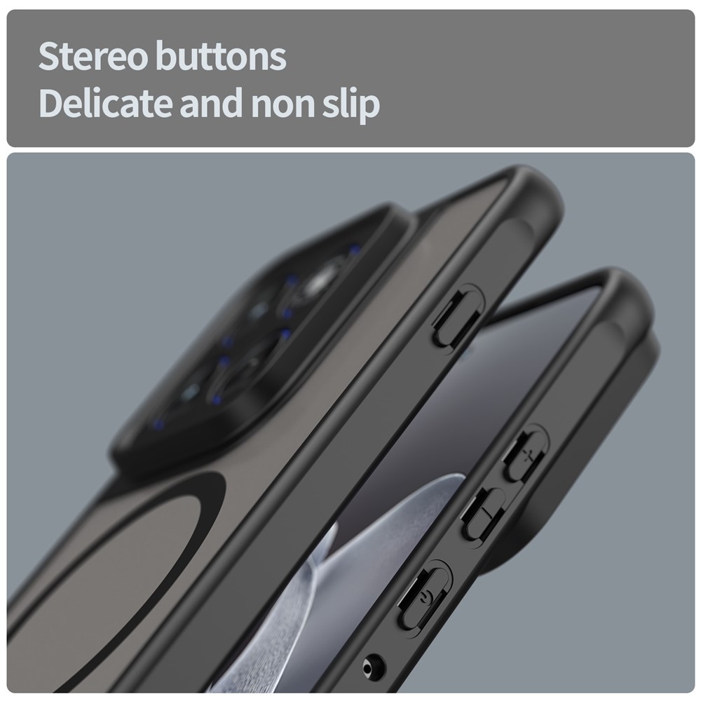 Matta zselés tok MagSafe-val a Motorola Edge 70 5G-hez - fekete