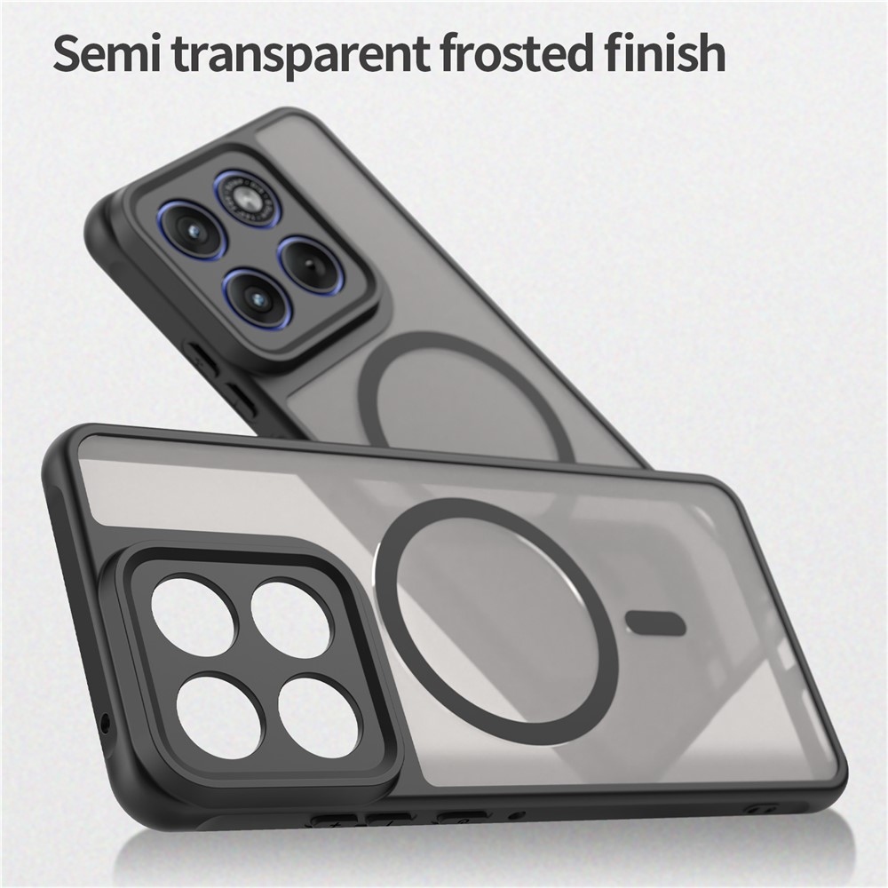 Matta zselés tok MagSafe-val a Motorola Edge 70 5G-hez - fekete