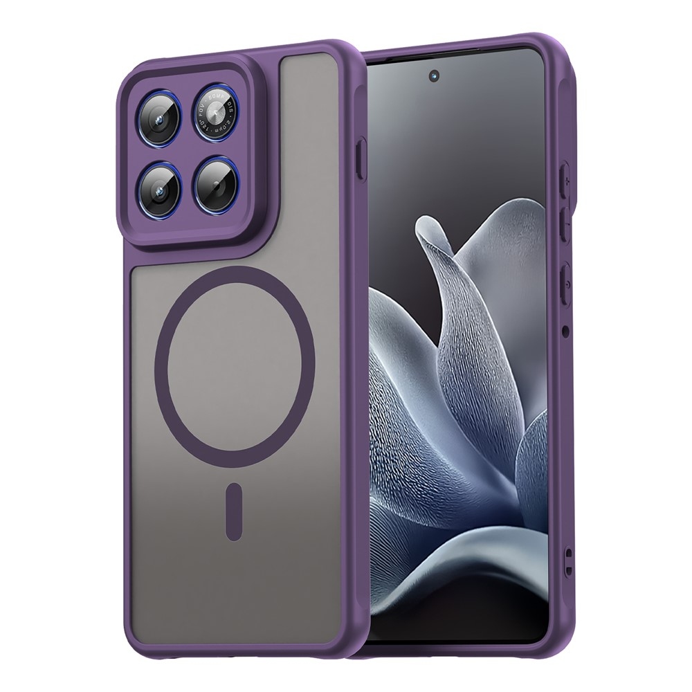 Matta zselés tok MagSafe-val a Motorola Edge 70 5G számára - lila