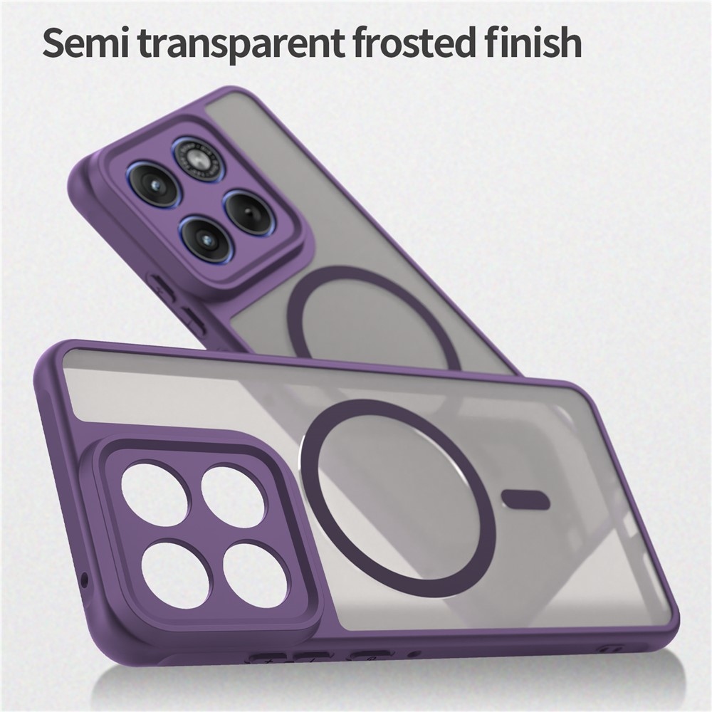 Matta zselés tok MagSafe-val a Motorola Edge 70 5G számára - lila