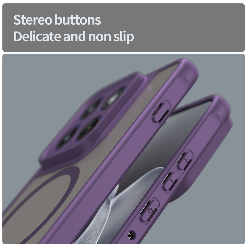 Matta zselés tok MagSafe-val a Motorola Edge 70 5G számára - lila