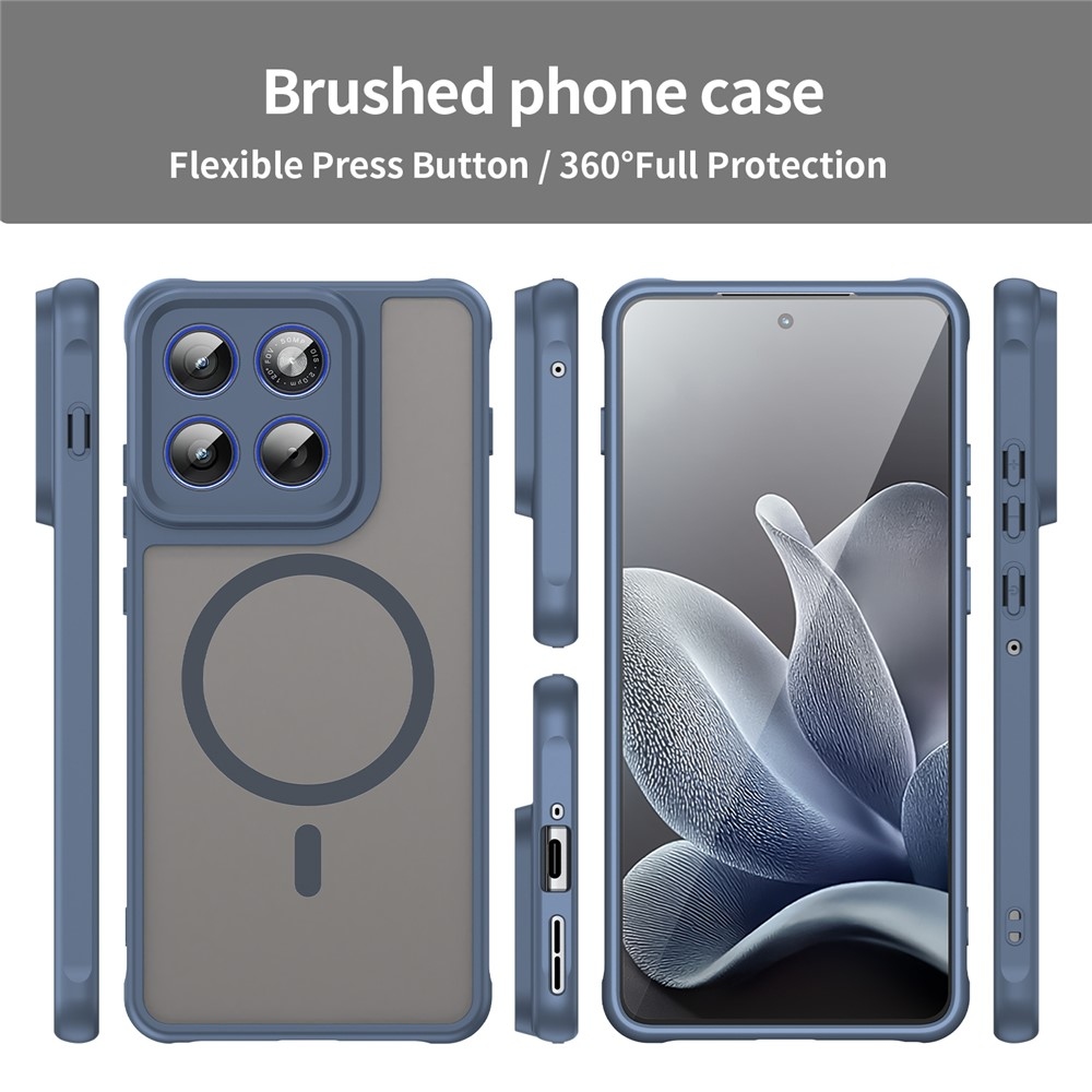 Matta zselés tok MagSafe-val a Motorola Edge 70 5G-hez - kék