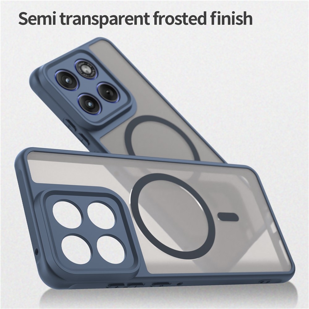 Matta zselés tok MagSafe-val a Motorola Edge 70 5G-hez - kék