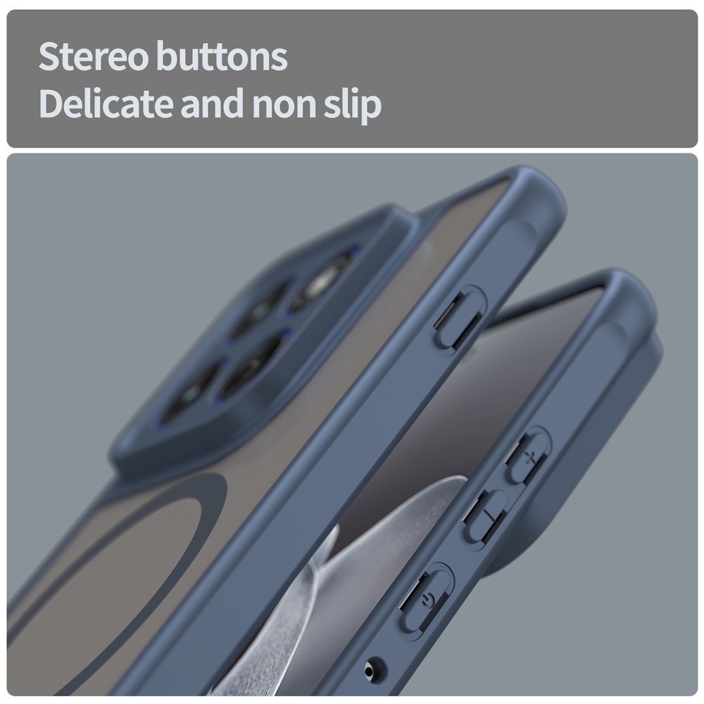 Matta zselés tok MagSafe-val a Motorola Edge 70 5G-hez - kék