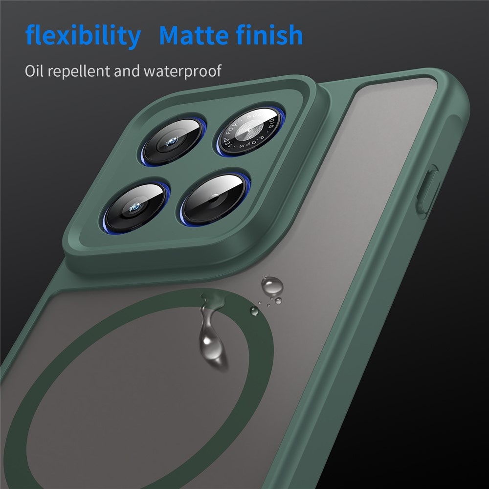 Matta zselés tok MagSafe-val a Motorola Edge 70 5G-hez - zöld