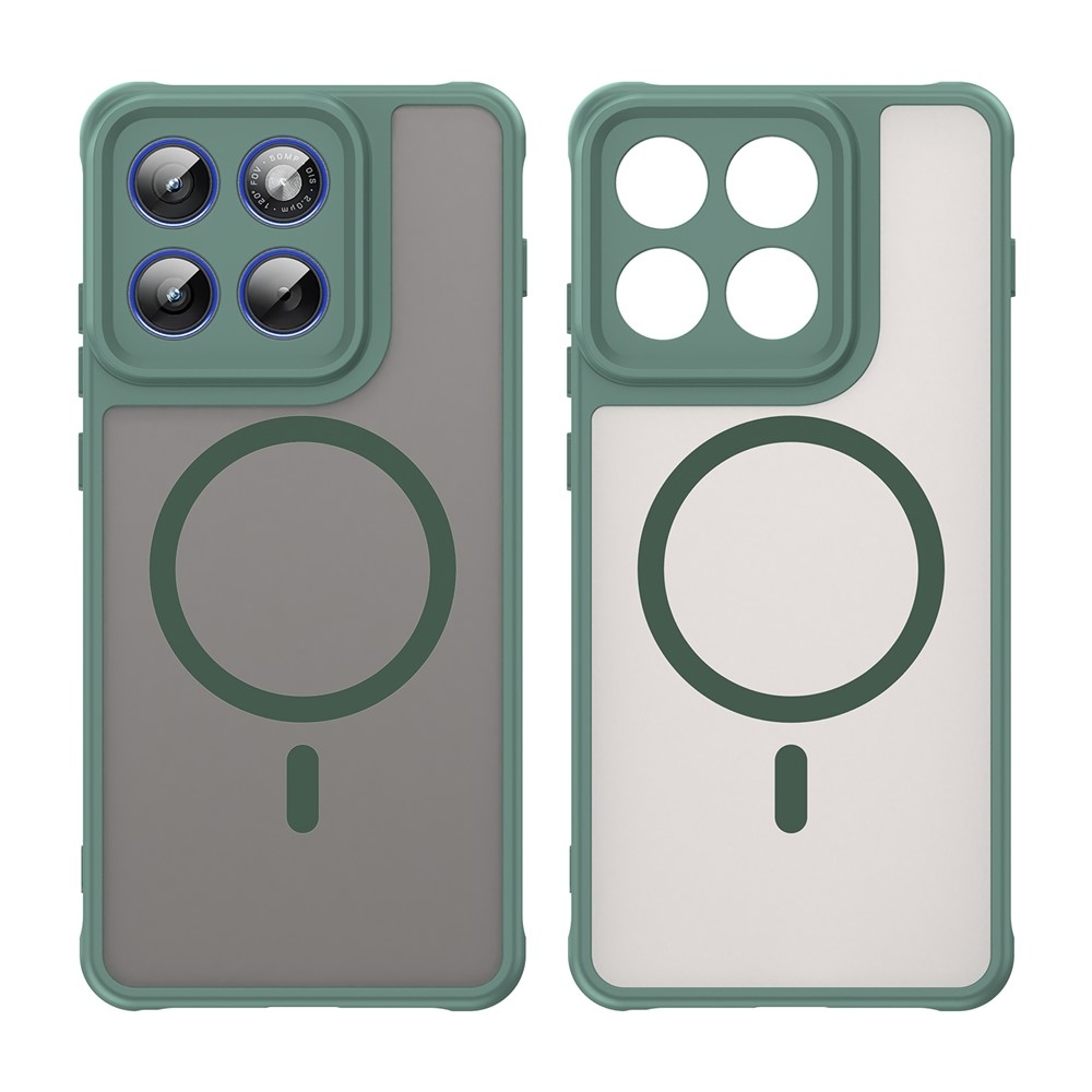 Matta zselés tok MagSafe-val a Motorola Edge 70 5G-hez - zöld