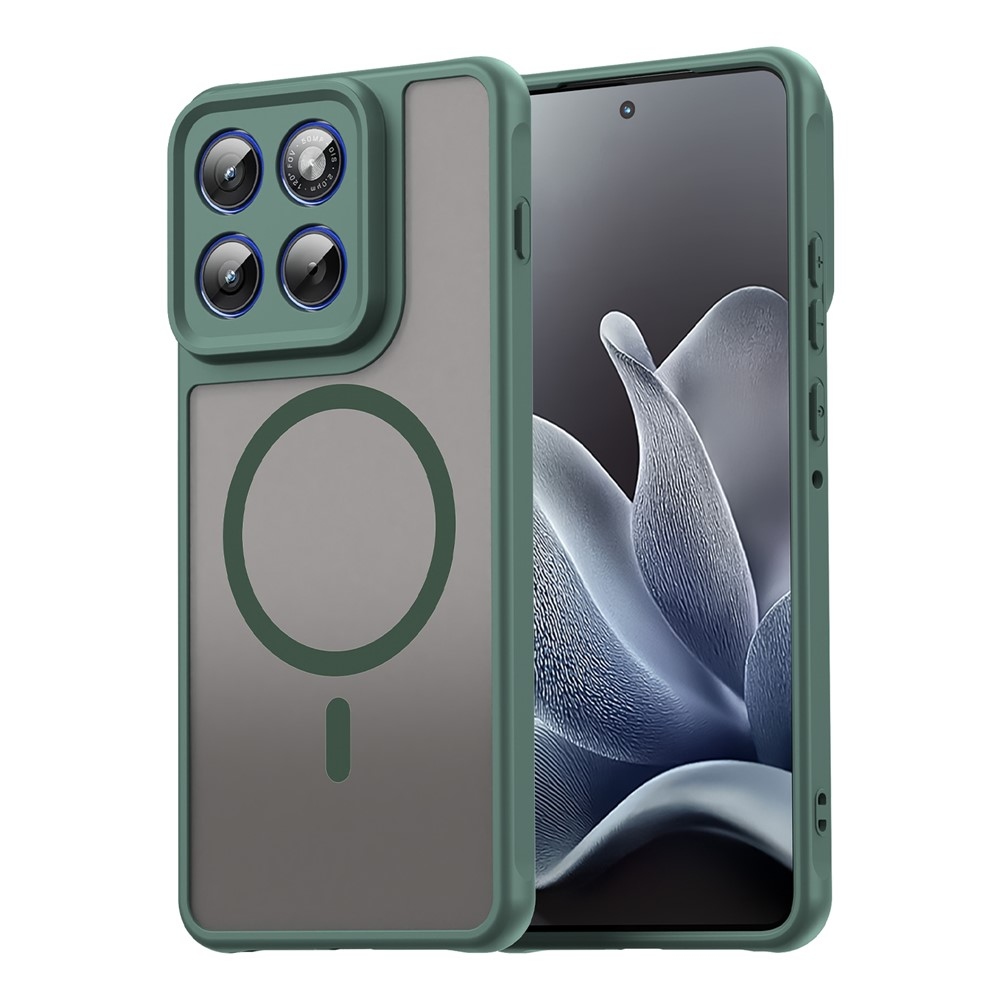 Matta zselés tok MagSafe-val a Motorola Edge 70 5G-hez - zöld